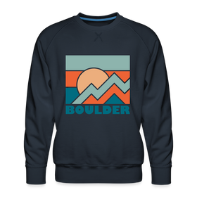 Premium Boulder Sweatshirt - Men's Colorado Sweatshirt - navy