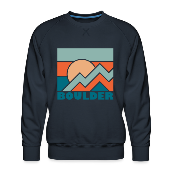 Premium Boulder Sweatshirt - Men's Colorado Sweatshirt - navy