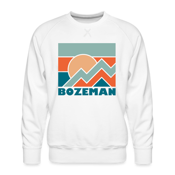Premium Bozeman Sweatshirt - Men's Montana Sweatshirt - white