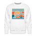 Premium Breckenridge Sweatshirt - Men's Colorado Sweatshirt - white