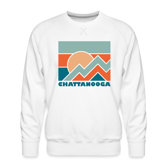 Premium Chattanooga Sweatshirt - Men's Tennessee Sweatshirt - white