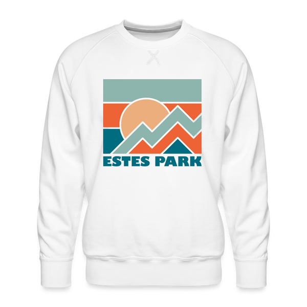 Premium Estes Park Sweatshirt - Men's Colorado Sweatshirt - white