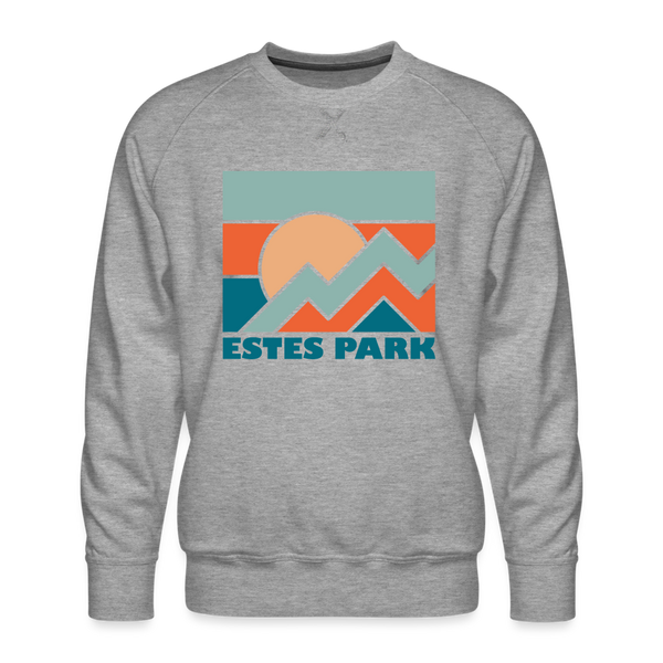 Premium Estes Park Sweatshirt - Men's Colorado Sweatshirt - heather grey