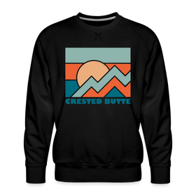 Premium Crested Butte Sweatshirt - Men's Colorado Sweatshirt - black