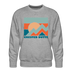 Premium Crested Butte Sweatshirt - Men's Colorado Sweatshirt - heather grey