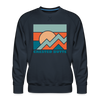 Premium Crested Butte Sweatshirt - Men's Colorado Sweatshirt - navy
