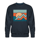Premium Crested Butte Sweatshirt - Men's Colorado Sweatshirt - navy