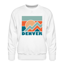 Premium Denver Sweatshirt - Men's Colorado Sweatshirt - white