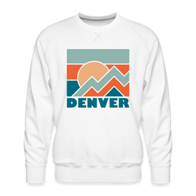 Premium Denver Sweatshirt - Men's Colorado Sweatshirt - white