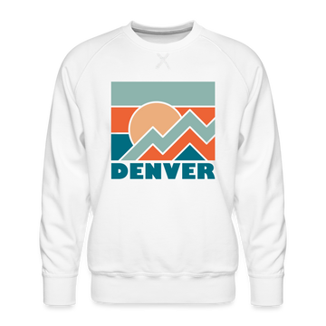 Premium Denver Sweatshirt - Men's Colorado Sweatshirt - white