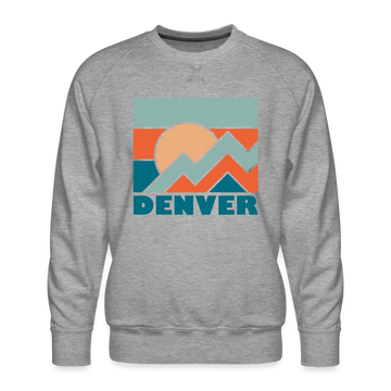 Premium Denver Sweatshirt - Men's Colorado Sweatshirt - heather grey