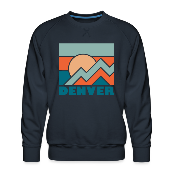 Premium Denver Sweatshirt - Men's Colorado Sweatshirt - navy