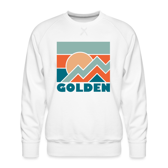 Premium Golden Sweatshirt - Men's Colorado Sweatshirt - white