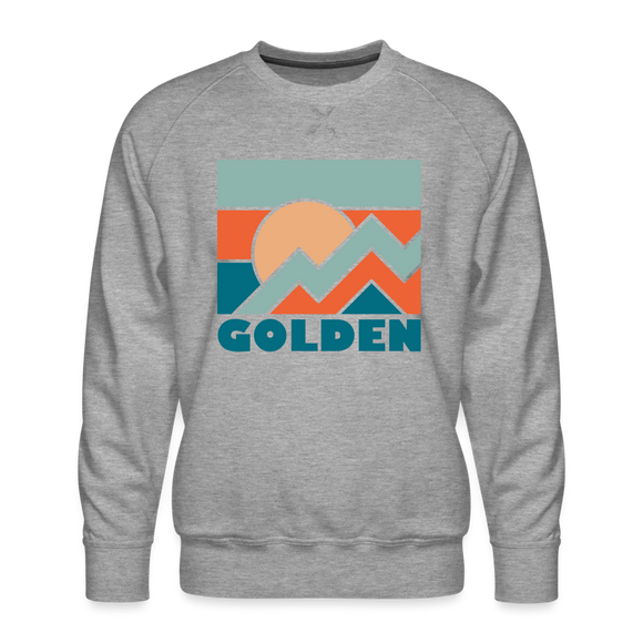 Premium Golden Sweatshirt - Men's Colorado Sweatshirt - heather grey