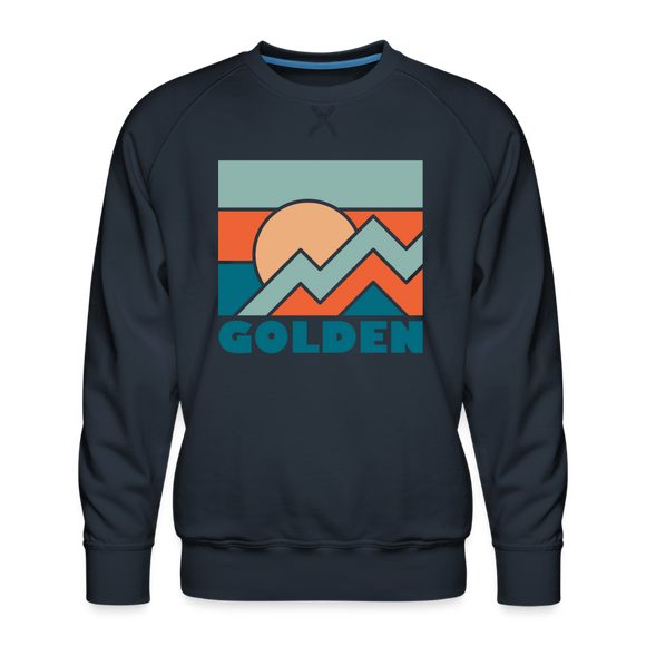 Premium Golden Sweatshirt - Men's Colorado Sweatshirt - navy