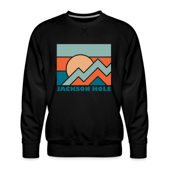 Premium Jackson Hole Sweatshirt - Men's Wyoming Sweatshirt - black