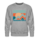 Premium Jackson Hole Sweatshirt - Men's Wyoming Sweatshirt - heather grey