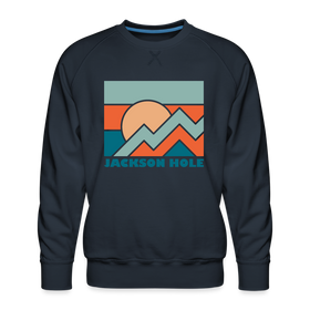 Premium Jackson Hole Sweatshirt - Men's Wyoming Sweatshirt - navy