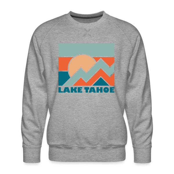 Premium Lake Tahoe Sweatshirt - Men's California Sweatshirt - heather grey
