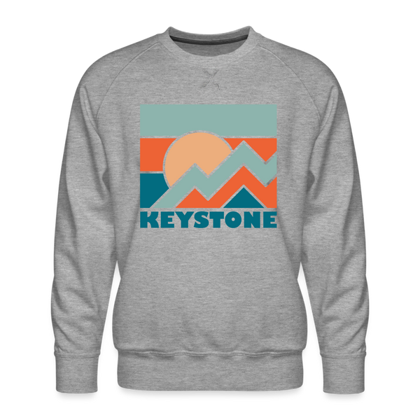 Premium Keystone Sweatshirt - Men's Colorado Sweatshirt - heather grey