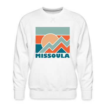 Premium Missoula Sweatshirt - Men's Montana Sweatshirt - white