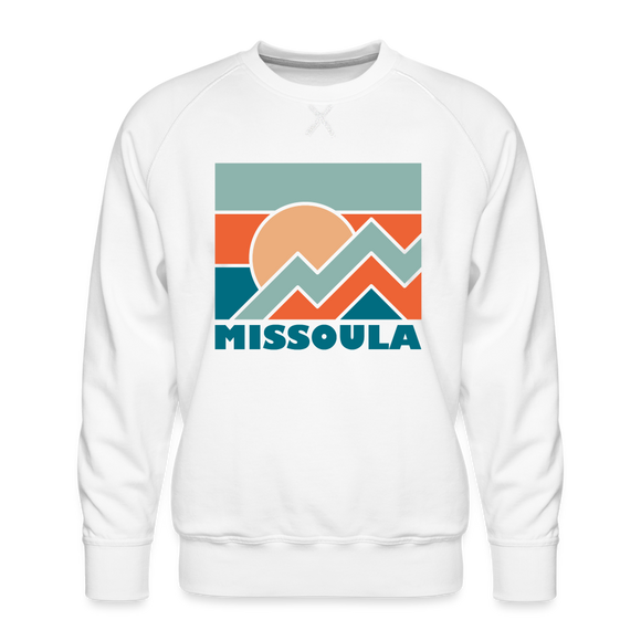 Premium Missoula Sweatshirt - Men's Montana Sweatshirt - white