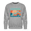 Premium Missoula Sweatshirt - Men's Montana Sweatshirt - heather grey