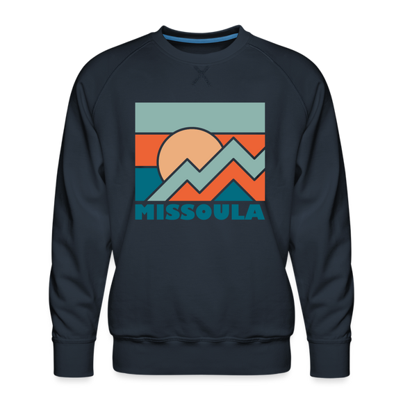 Premium Missoula Sweatshirt - Men's Montana Sweatshirt - navy