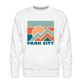 Premium Park City Sweatshirt - Men's Utah Sweatshirt - white