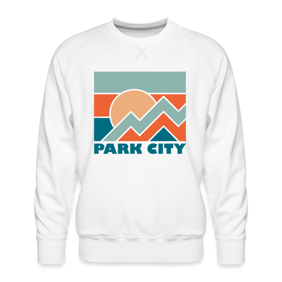 Premium Park City Sweatshirt - Men's Utah Sweatshirt - white