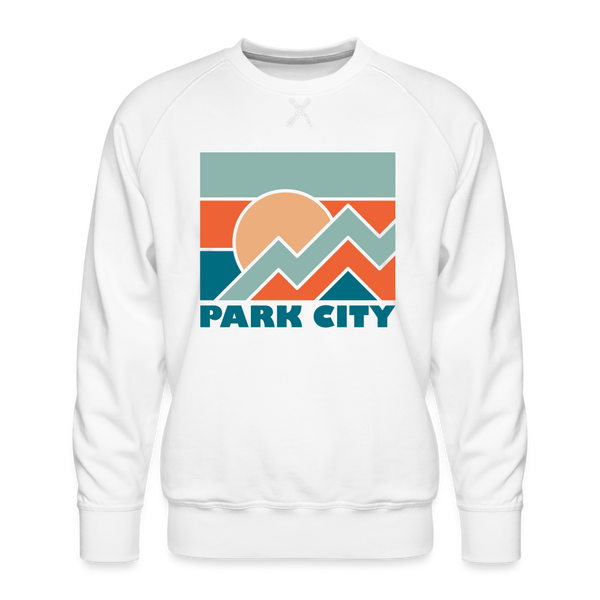 Premium Park City Sweatshirt - Men's Utah Sweatshirt - white