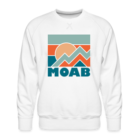 Premium Moab Sweatshirt - Men's Utah Sweatshirt - white