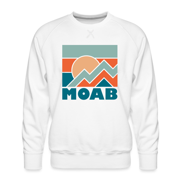 Premium Moab Sweatshirt - Men's Utah Sweatshirt - white