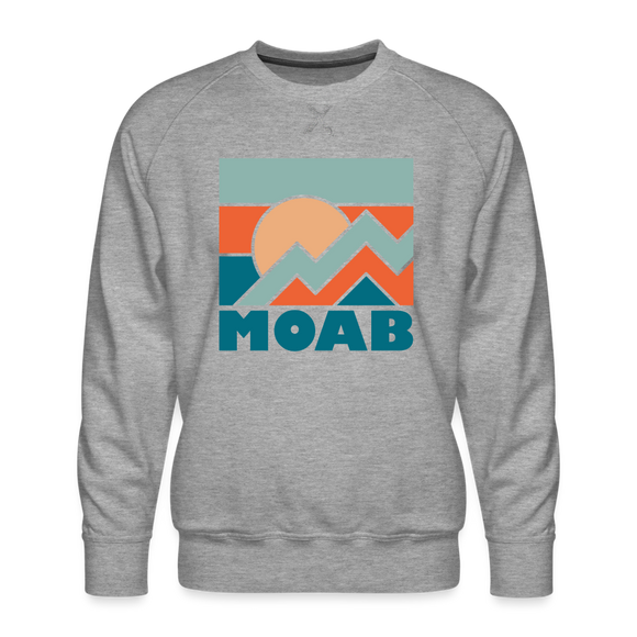 Premium Moab Sweatshirt - Men's Utah Sweatshirt - heather grey