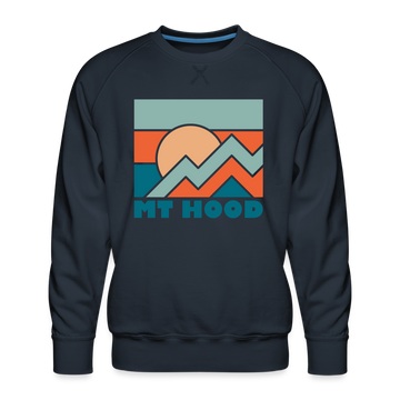 Premium Mount Hood Sweatshirt - Men's Oregon Sweatshirt - navy