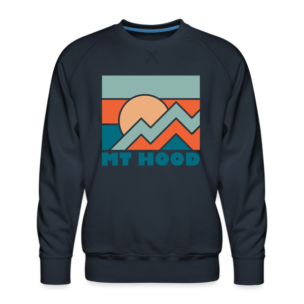 Premium Mount Hood Sweatshirt - Men's Oregon Sweatshirt - navy