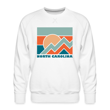 Premium North Carolina Sweatshirt - Men's Sweatshirt - white
