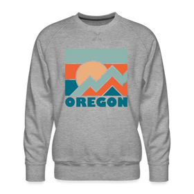 Premium Oregon Sweatshirt - Men's Sweatshirt - heather grey
