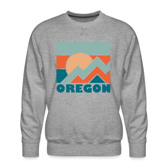 Premium Oregon Sweatshirt - Men's Sweatshirt - heather grey