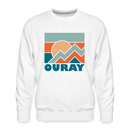 Premium Ouray Sweatshirt - Men's Colorado Sweatshirt - white