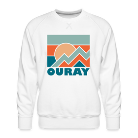 Premium Ouray Sweatshirt - Men's Colorado Sweatshirt - white