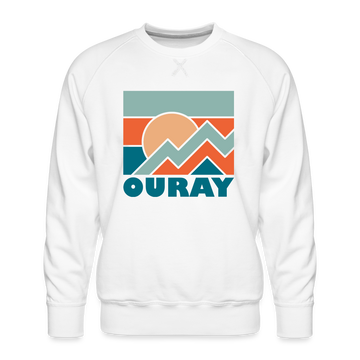 Premium Ouray Sweatshirt - Men's Colorado Sweatshirt - white