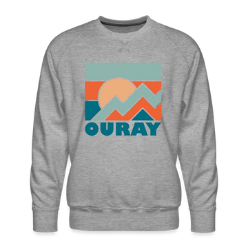 Premium Ouray Sweatshirt - Men's Colorado Sweatshirt - heather grey