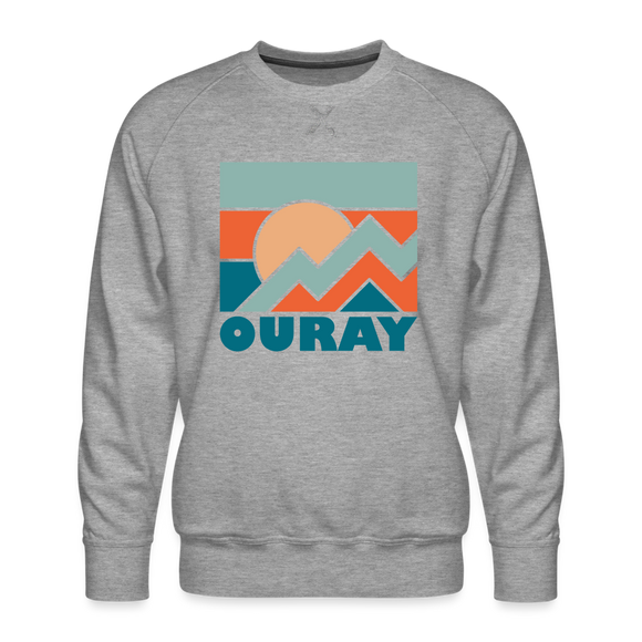Premium Ouray Sweatshirt - Men's Colorado Sweatshirt - heather grey