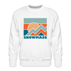 Premium Snowmass Sweatshirt - Men's Colorado Sweatshirt - white