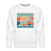 Premium Snowmass Sweatshirt - Men's Colorado Sweatshirt - white