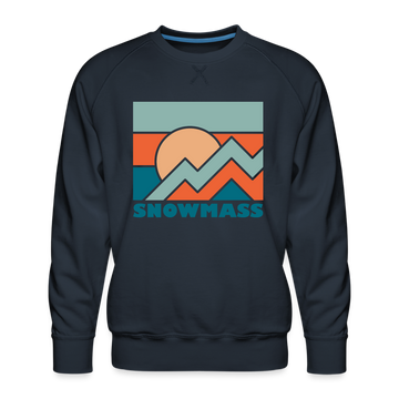 Premium Snowmass Sweatshirt - Men's Colorado Sweatshirt - navy