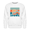 Premium Stowe Sweatshirt - Men's Vermont Sweatshirt - white