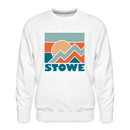 Premium Stowe Sweatshirt - Men's Vermont Sweatshirt - white