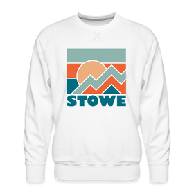 Premium Stowe Sweatshirt - Men's Vermont Sweatshirt - white
